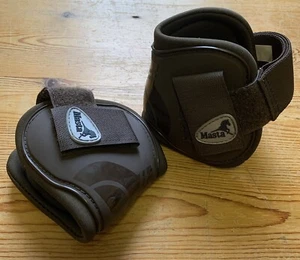 Masta Brown Deluxe Fetlock Pony Boots Touch & Close Fastening - Picture 1 of 5