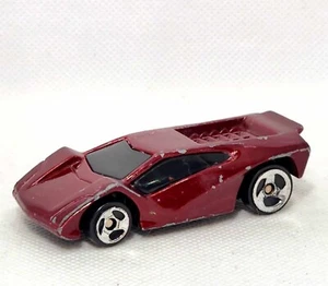 Vintage 1999 Mattel Inc. Hot Wheels Made for McD Corp. China Burgundy Ferrari - Picture 1 of 4