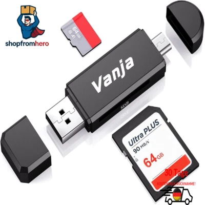 SD-Kartenleser Universal – SD/Micro SD USB OTG Adapter - Bild 1 von 4
