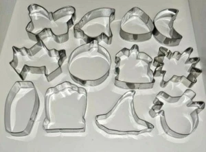 Halloween Ausstechformen, 12 Stück Keks Ausstecher - Kürbis, Fledermaus - Bild 1 von 10