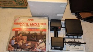 Atari 2600 Remote Control Wireless Joysticks Controllers Complete In Box - Picture 1 of 10