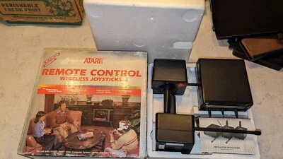Atari 2600 Remote Control Wireless Joysticks Controllers Complete In Box - Image 1 of 4