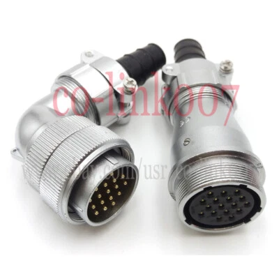 WF28 17Pin Electrical Wire Cable Connector,Circular Waterproof Plug Socket 10A - Image 1 of 4