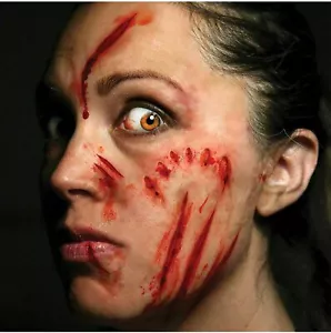 Tinsley Mauled Trauma Cuts Prothetik Spezialeffekte Make-up Temp Tattoos - Bild 1 von 2