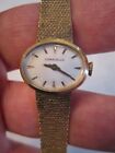 VINTAGE CARAVELLE LADIES' WATCH - WINDUP 10K RGP BEZEL AND BAND - 7" -TUB BBA-14