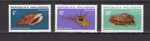 Madagascar République Malgache 1970 coquillages 3 timbres MNH /TE4938 - Picture 1 of 1