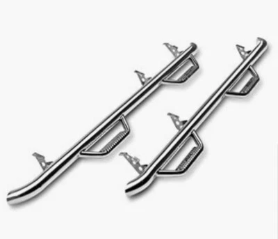 Roda a roda de aço inoxidável Smittybilt degraus nerf C1598CC-SS para Chevy 15-19 - Imagem 1 de 4