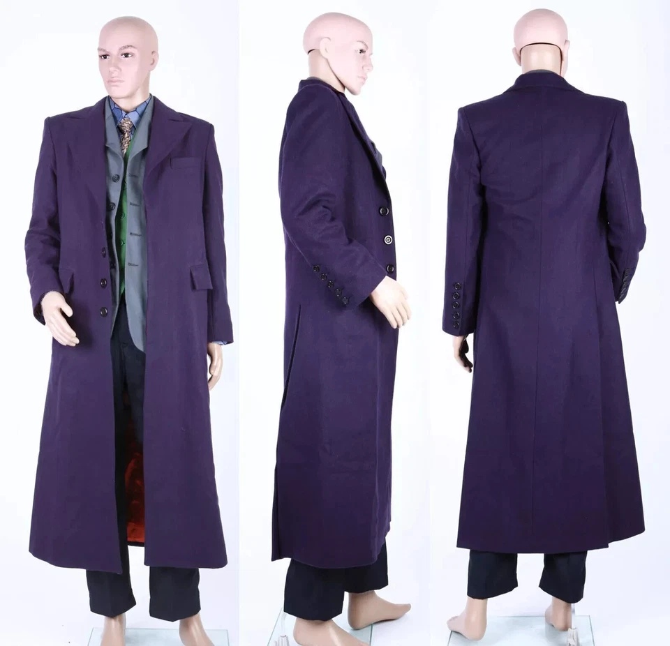 Бэтмен Темный рыцарь Джокер полный комплект униформа хлопок косплей костюм Хэллоуин - Изображение 1 из 4