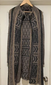 Gottardi Womens Open Knit Cardigan Sweater Sz. Large $88 Alpaca/Mohair Blend - Picture 1 of 8