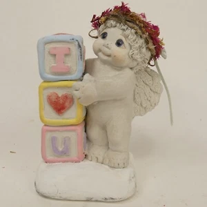 Dreamsicles figurine Blocks of Love #10264 angel cherub signed in 1997 WTK4K - Picture 1 of 13