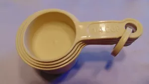 TAZAS MEDIDORAS VINTAGE HECHAS A MEDIDA ELROY, WI 1C-1/2C-1/3C-1/4C ¡MUY BONITAS!! - Imagen 1 de 4