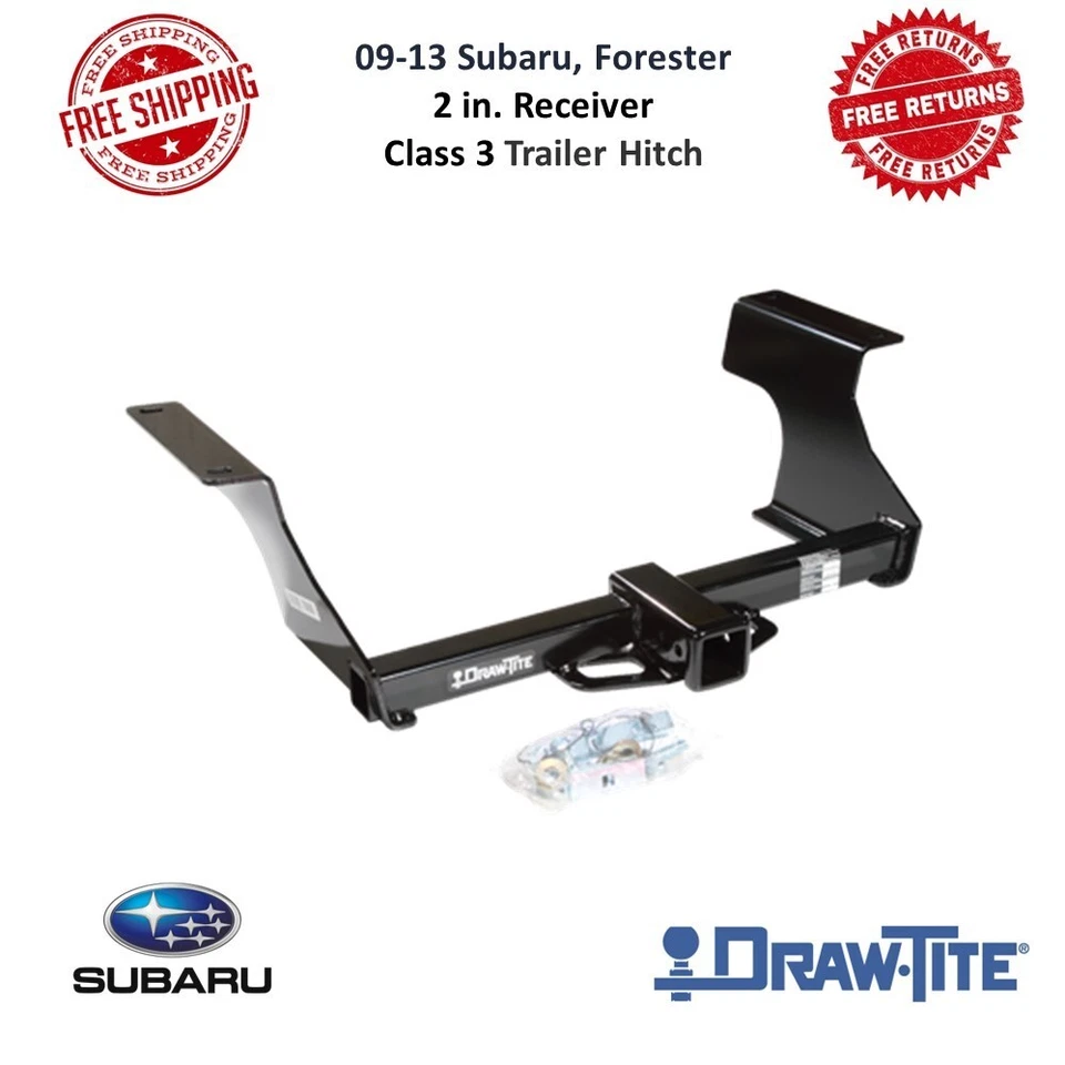 Draw-Tite 75650 Trailer Hitch Class III, 2" Receiver Fits 09-13 Subaru Forester - Image 1 of 4