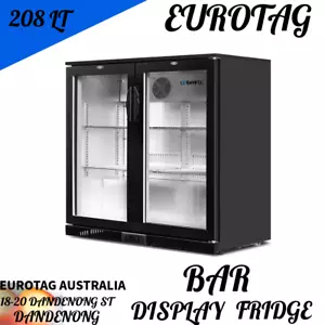 EUROTAG 208LT 2 DOOR UNDER BENCH BACK BAR DISPLAY Frige BRAND NEW 1 Year W. 🥶 - Picture 1 of 5