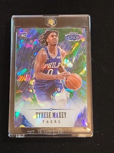 Tyrese Maxey 2020-21 Chronicles Honors Cracked Green Ice. Ssp. Crazy Rare! Prizm