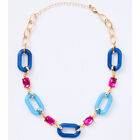 Charming Charlie Blue Link Necklace One Size