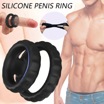 Силиконовый Penis кок кольцо эрекции слинга мяч Dick растяжитель сильнее сексуальная игрушка мужчин - Изображение 1 из 4