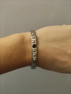 Nomination Bracciale elastico con pietra dura e oro - Immagine 1 di 4