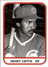 1981 Quad City Cubs TCMA #15 Henry Cotto Caguas Puerto Rico PR Baseball Card