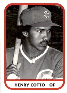 1981 Quad City Cubs TCMA #15 Henry Cotto Caguas Puerto Rico PR Baseball Card