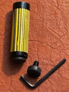 Extensión trasera Jacoby 4 pulgadas amarillo/gris para tu taco de billar. - Imagen 1 de 1