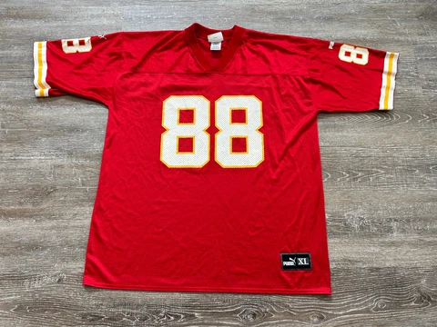 Vintage Puma NFL Kansas City Chiefs Tony Gonzalez #88 Jersey Football XL mesh Cover