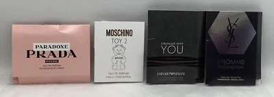 4 New Perfume Samples ~ Prada Moschino Yves Saint Laurent - Image 1 of 4