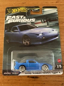 Hot Wheels Premium Fast And The Furious, 1996 NISSAN 180SX TYPE X. 2/5. - Picture 1 of 8