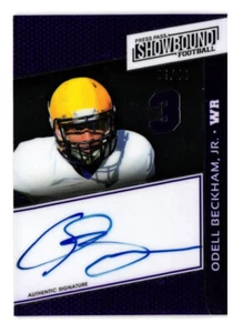 2014 Presseausweis Showbound #SB-OB Odell Beckham Jr. RC Autogramm lila 06/50 - Bild 1 von 2