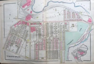 1929 DELAWARE COUNTY PA, UPPER DARBY, MILBOURNE MERION RD TO WALNUT ST ATLAS MAP - Image 1 of 3