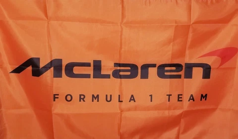 2023 McLaren Formula 1 Flag Logo Sport Event 2 x 3 ft size Fan Made Cover