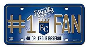 Kansas City Royals #1 Fan Metal Auto Tag - Image 1 of 1