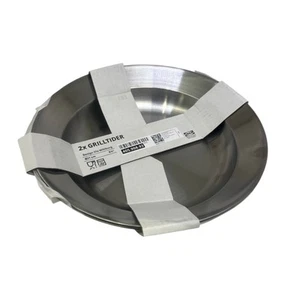 New IKEA GRILLTIDER Deep Plate/Bowl Stainless Steel 21 cm (8 ½ ") 405.908.93 - Bild 1 von 2