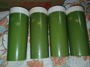 Gits Vintage Hi-Kool Tall Plastic Insulated Tumblers, Set of 4 - Picture 1 of 5