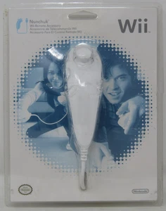 Nintendo Ufficiale Wii Nunchuck Bianco Sigillato - Foto 1 di 4