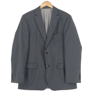 Hugo Boss Grey Virgin Wool Suit Blazer Jacket Qj5 Size EU 50 UK/US 40 - Picture 1 of 8