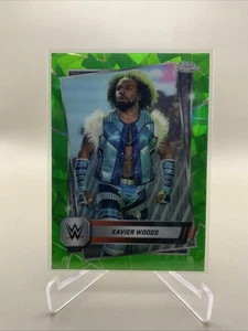 2025 Topps Chrome Sapphire WWE - Green Sapphire /75 - #193 Xavier Woods - RAW - Picture 1 of 2