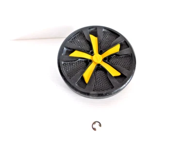 Bissell 1548 1550 1551 RUEDA IZQUIERDA - DERECHA con varilla y clip genuino OEM amarillo Foto 1 de 4