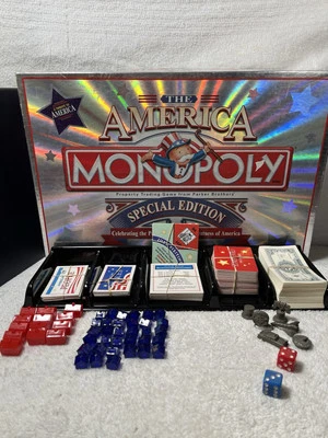 Monopoly America Special Edition Parker Brothers 2002 Complete SEE DESCRIPTION  - Image 1 of 4