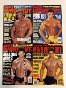 MEN'S WORKOUT magazine lot of 4-June Sept Nov Best 2000-Gay Interest - Imagen 1 de 6