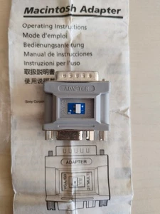 Macintosh G3 DB-15 Male to VGA Female ADAPTER for SONY 21" MULTI - Afbeelding 1 van 2
