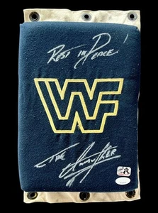 WWF WWE THE UNDERTAKER EVENT USED RING USED TURNBUCKLE SIGNED WITH JSA COA RARE - Picture 1 of 8