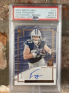 2022 Panini Impeccable Rookie Autographs Jake Ferguson #171 Bronze /35 (AU, RC) - Picture 1 of 2