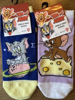 Комплект из двух Tom & Jerry женщин лодыжки носки новый  - Изображение 1 из 4