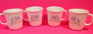 4 Corning / Corelle Friendship pattern Cups 3 a/2" tall - Picture 1 of 4