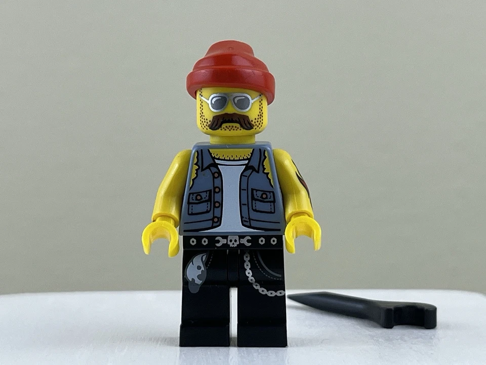 Lego Serie 10 Motocicleta Mecánico Coleccionable Minifigura - col10-16 71001 NUEVO Foto 1 de 4