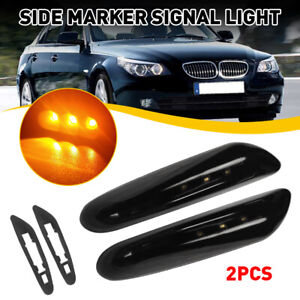 For 2007-2012 BMW 3 E92 series Coupe 2PC LED Side Marker Turn Signal Lights Lamp
