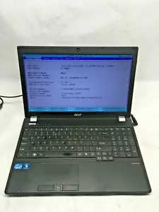 Acer Travel Mate 5760-6816 Core i3 Laptop Boots to BIOS Parts Bad LCD - JR - Picture 1 of 9