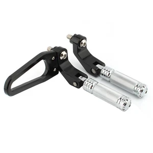 Chrom Aluminium Hinten Fußrasten Fußrasten Montagesatz für BMW R18 B ONClassic ON - Bild 1 von 7