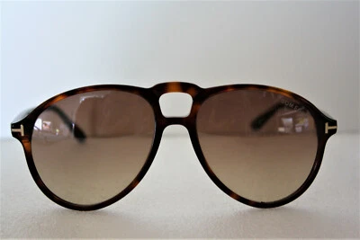 Gafas de sol Tom Ford marrón marco tortuga lentes amarillas TF647 Montgomery Foto 1 de 4