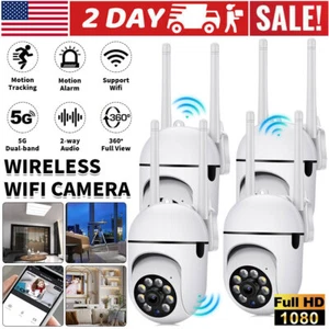 4 Pack Wireless 5G WiFi Security Camera System Smart Outdoor Night Vision 1080P - Picture 1 of 17